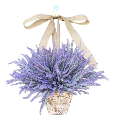 Guirnalda De Lavanda Para Puerta Delantera, Flores Colgantes