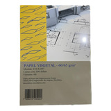 100 Folhas De Papel Vegetal 210x297 Tamanho A4 60/65 Gramas 