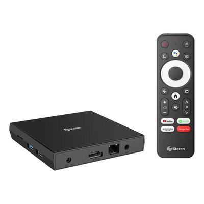 Steren Intv-1000 Sistema Android Tv Box 4k Control Remoto Color 52049 Tipo de control remoto Si | Meses sin interés