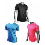 Pack X3 Remera Camiseta Deportiva Hombre Move Dry Alfest