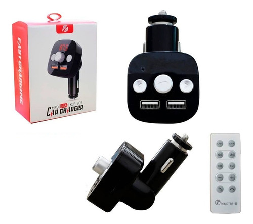Transmisor Fm Bluetooth Para Carro, Control - Microfono