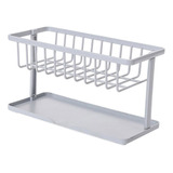 Soporte De Esponja Para Fregadero De Cocina Organizador Gris