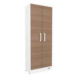 Despensero Mueble Organizador Mosconi 2 Puertas 1,50 Mts. Color Blanco-carv