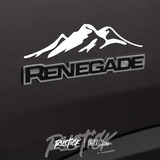 Ploteo Montañas Para Logo Renegade Tatoo Car Tuning Sticker