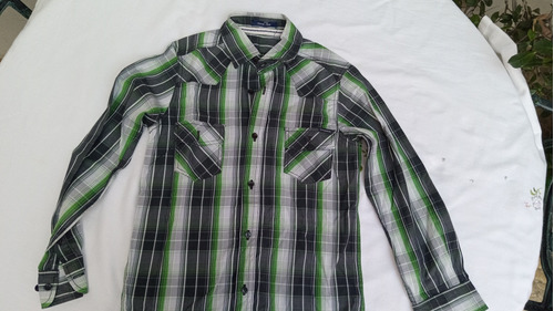 Camisa Niño Escosesa Verde Kevingston Talle 8