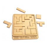 25 Tetris Rompecabeza Puzzle Fibrofacil Juego Mdf Souvenir