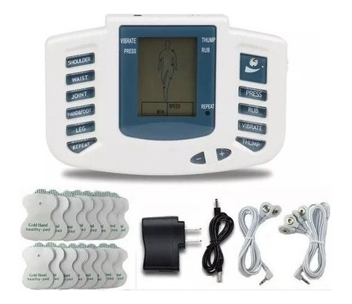 Digital Tens Aparato De Fisioterapia Masaje 16 Electrodos