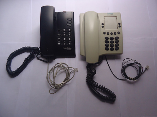 Lote Com 2 Telefones - Intelbrás Pleno E Siemens 3005