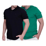 Kit 2 Camisas Polo Social Masculina Algodão Premium Ogochi