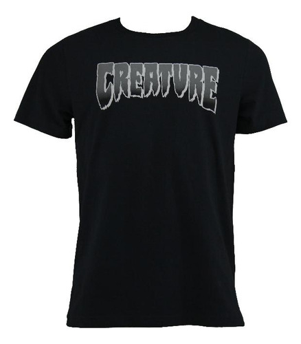 Camiseta Creature Logo Black Fade Preta - Masculino