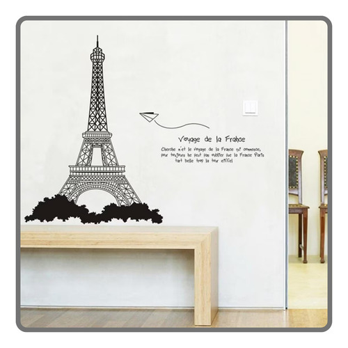 Vinilos Decorativos Adhesivos Pared Torre Eiffel Grande