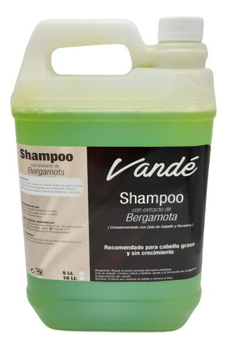 Shampoo Bergamota 20 Lts/ 0% Sulfatos Y Parabenos