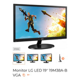 Monitor LG Led 19'' 19m38a-b Vga