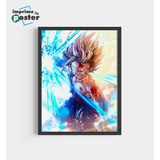 Cuadros Dragon Ball Z 30x40cm Marco Negro Imprimetuposter