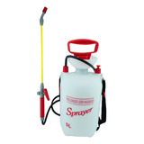 Rociador Pulverizador Fumigador Manual A Presion 5 Lts St Color Blanco