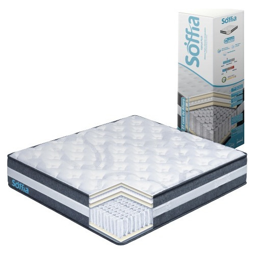 Colchon Queen Size Soffia Memory Foam Ortopedico Hibrido