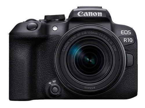 Cámara Canon Mirrorless Eos R10 Rf-s18-150mm F3.5-6.3 Is Stm Color Negro