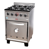 Cocina Industrial Tecnocalor 4 Hornallas 57 Cm Horno Pizzero