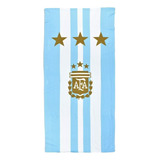 Toallon Futbol Afa Argentina Oficial Mundial Playero