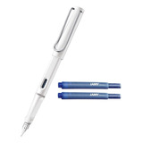 Pluma Lamy Safari White (blanca) Original Aleman Ta