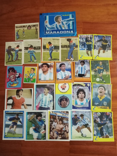 Maradona, Lote De 23 Figuritas Nuevas + 1 Sobre. Mira!!!!