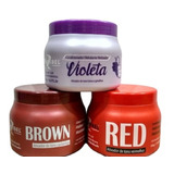 Matizador Mairibel Marrom + Vermelho + Violeta 500g  Cada