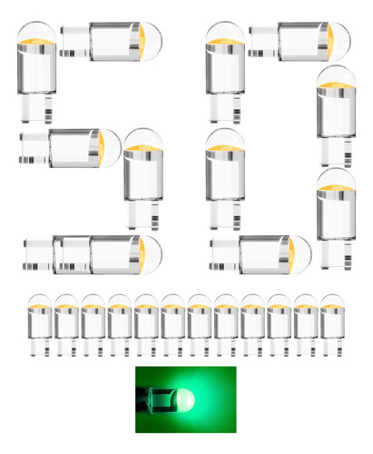 Kit 50 Foco Led Pellizco T10 / 158 / 2825 Varios Colores 12v