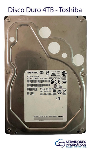 Disco Duro Interno Toshiba 4 Tb