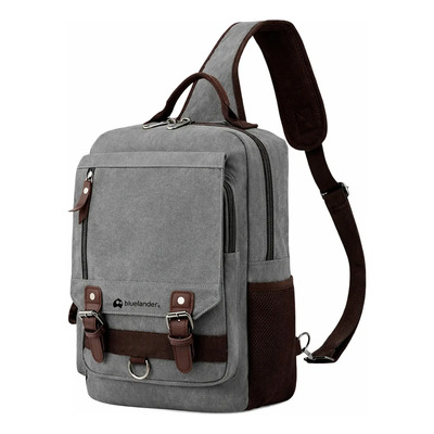Mochila urbana Bluelander Mochila Cruzada de Broches color gris 15L | MercadoLibre