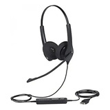 Auriculares Jabra Biz 1100 Duo Usb A 1159-0158 Color Negro