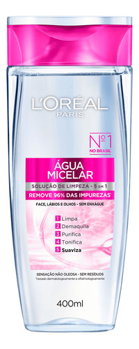 Loréal Paris Água Micelar 5 Em 1 - Demaquilante 400ml