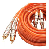 Cabo Rca 5 Metros Blindado Plug De Ouro Kx3