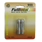 Pila Recargable Fulltotal Aaa 900mah Pack X 2 Pilas