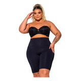 Short Anágua Cintura Alta Segunda Pele Bermunda Plus Size