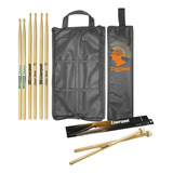 Kit Baqueta 5a Classic 7a + Mallet Feltro + Bag Liverpool