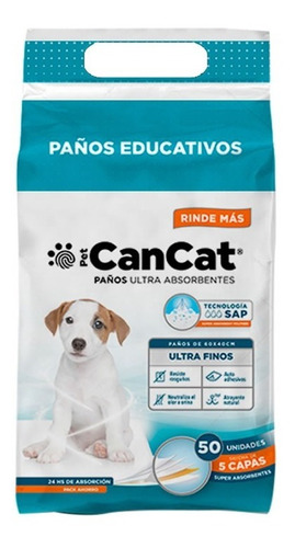 Paños Can Cat 60x40cm X 50 Unidades Envío Gratis - Fdm