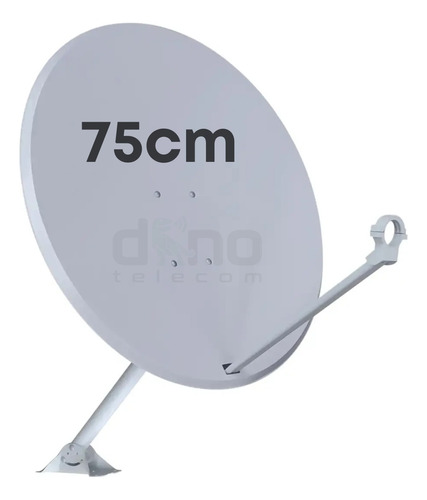 Antena Digital Parabólica Offset Chapa 75cm Ku 5g