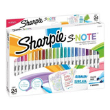Resaltadores Marcadores Sharpie S-note X 24 Colores