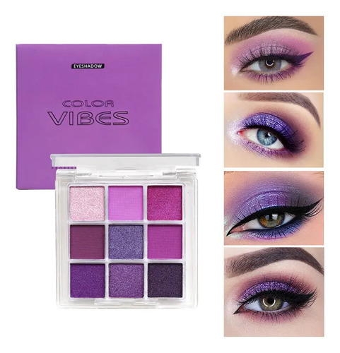 9 Sombras De Ojos Mate Ahumadas Resistentes Al Agua