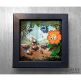 Cuphead -cuadro Diorama 3d - Geek Frame