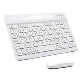 Teclado E Mouse Sem Fio Bluetooth 3.0 Tablet Magnético Abnt