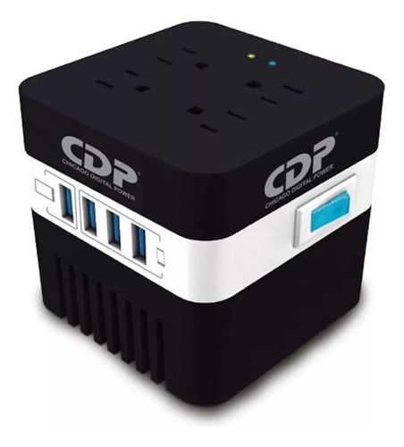 Regulador Cdp Ru-avr604 600va 4 Contactos, 4 Usb De Recarga