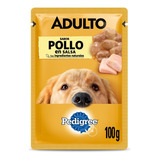 Pouch Pedigree Adulto Pollo En Salsa X 100grs