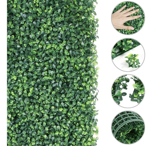 Pack X 20 Pasto Jardin Vertical Artificial Pared Panel 25x25