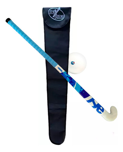 Combo Palo Hockey Equipment Fibra De Vidrio + Funda + Bocha