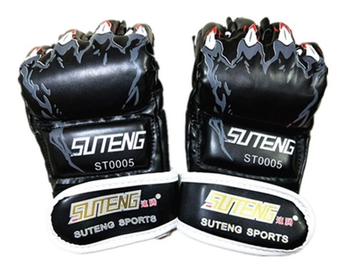 Guantes Boxeo Mma De Medio Dedo Deporte Entrenamiento