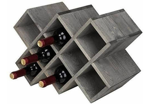 Repisa Porta Vinos De Mesa Cava Cantina De Madera De Pino