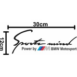Sticker Calcomanía Para Auto Sport Mind Bmw Motosport