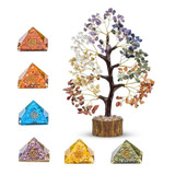 Árbol De La Vida 7 Chakras - Decoración Con Cristales - Rega