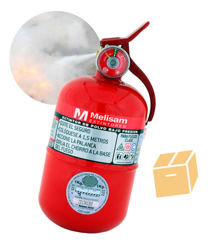 Matafuego 1kg 4' Auto Vtv Reglamentario Sello Iram Melisam